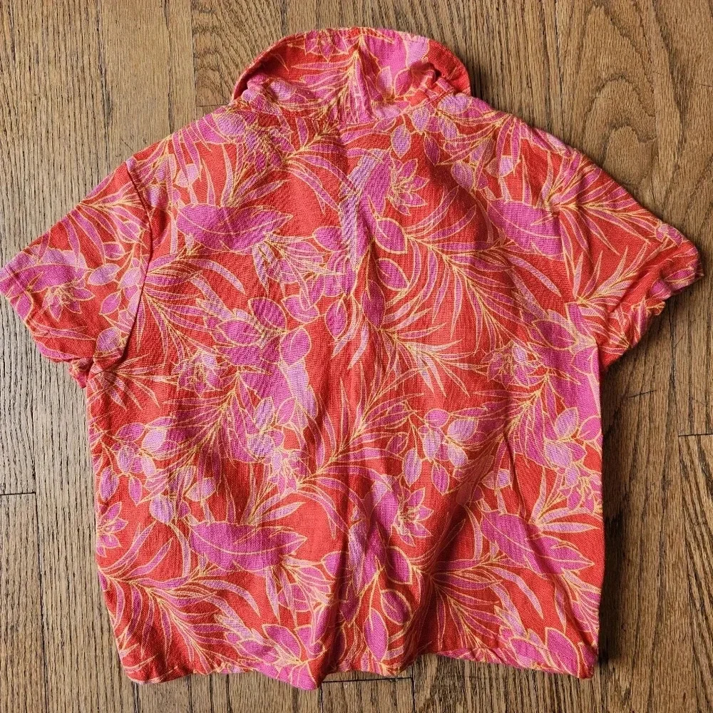 Old Navy linen vacation tie-front top and pants set toddler girls size 4T